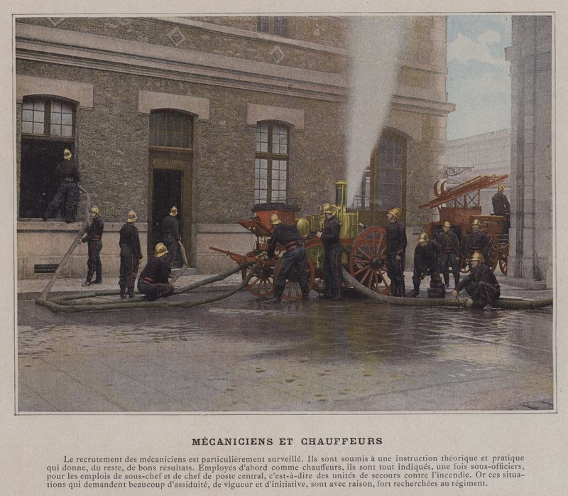 Mecaniciens et Chauffeurs (صورة ملونة) بواسطة (بعد) مصور فرنسي