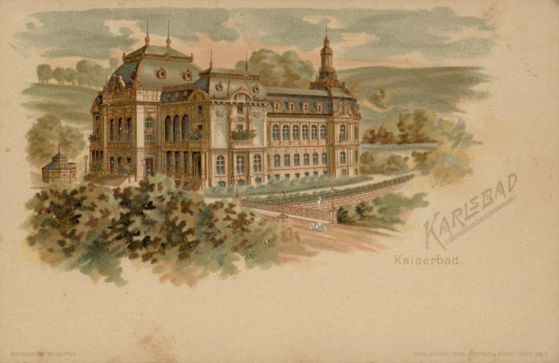 سبا Kaiserbad في Karlsbad (كارلوفي فاري) ، الإمبراطورية النمساوية المجرية ، القرن التاسع عشر بواسطة المدرسة النمساوية