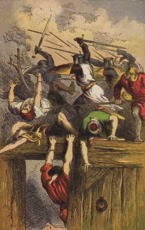 حصار القدس ، Godfrey of Bouillon بواسطة مدرسة اللغة الإنجليزية
