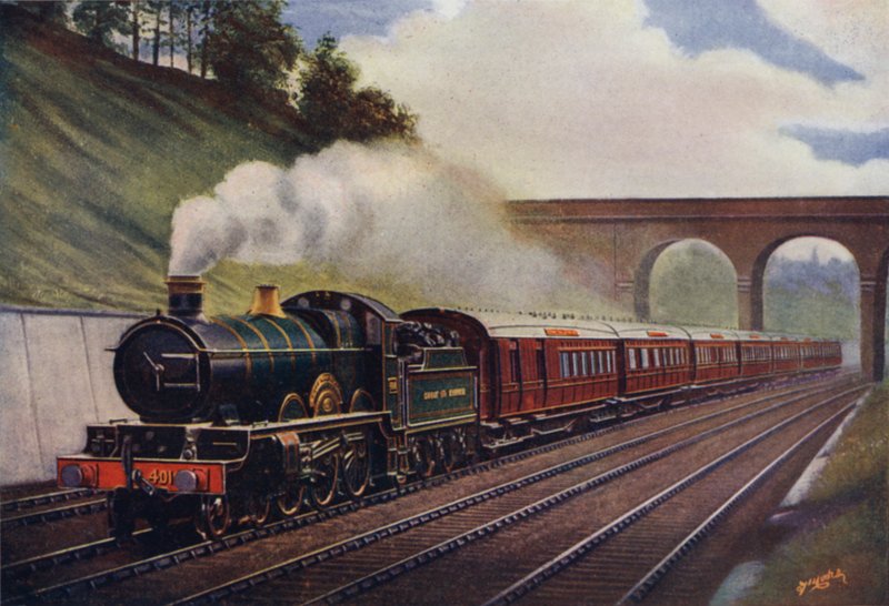 ال كورنيش ريفيرا اكسبرس ، لندن إلى بليموث (225 34 ميل) بدون توقف وسيط ، Great Western Railway بواسطة مدرسة اللغة الإنجليزية