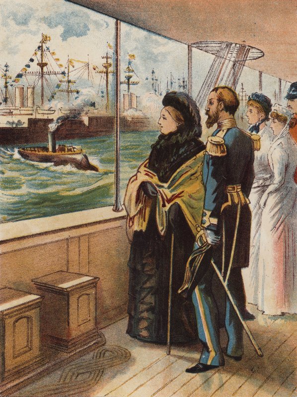 استعراض اليوبيل البحري في Spithead ، 1897 بواسطة مدرسة اللغة الإنجليزية