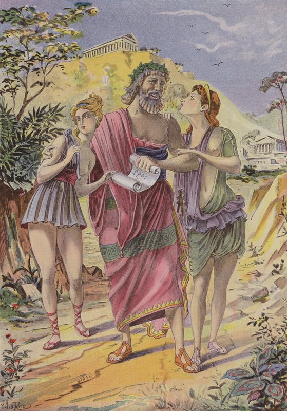 أناكريون بواسطة المدرسة الفرنسية