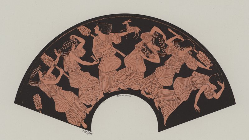 الرقص maenads بواسطة المدرسة الفرنسية