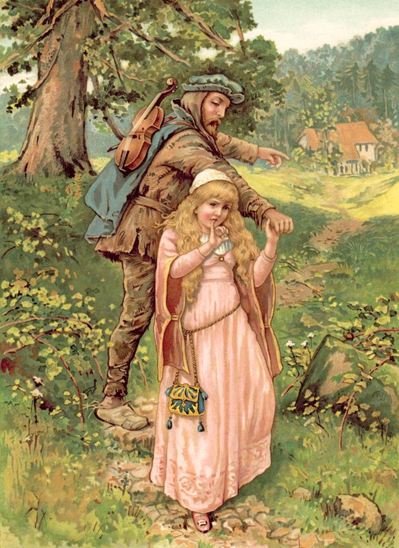 الأميرة والرجل المتسول (chromolitho) بواسطة Ada Dennis