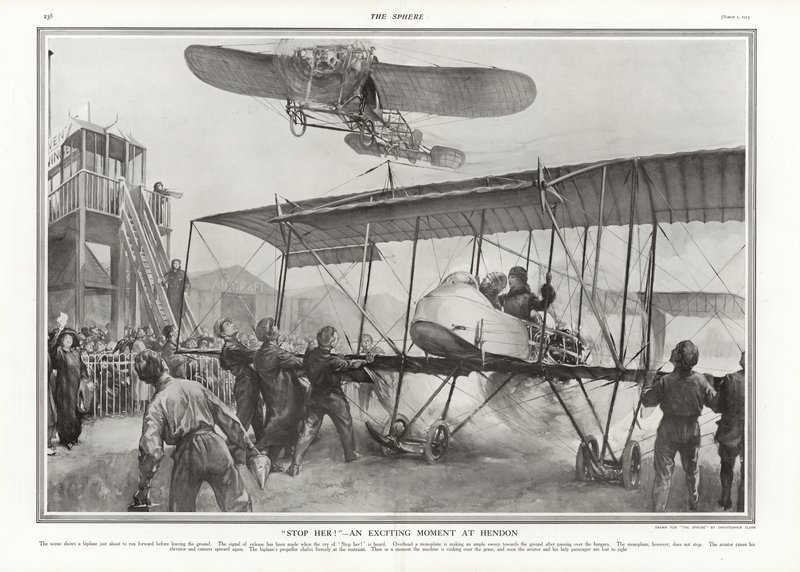 حادث قريب في مطار هيندون ، 1913. بواسطة أديسون توماس ميلار