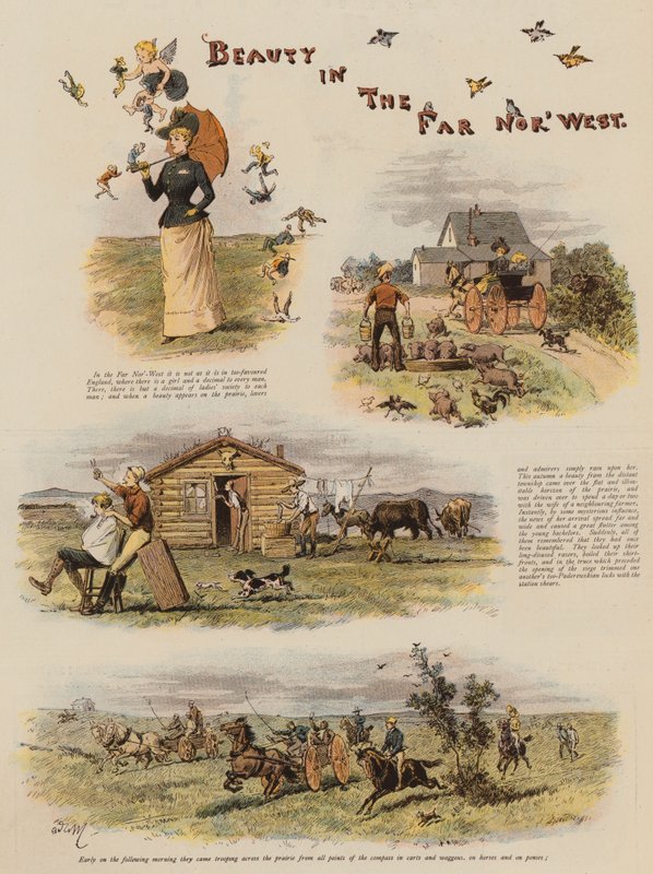 الجمال في أقصى الشمال الغربي (chromolitho) بواسطة أدريان إيمانويل ماري