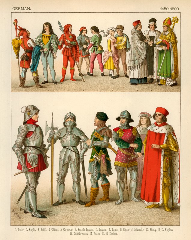 زي ألماني 1450-1500 بواسطة ألبرت كريتشمر