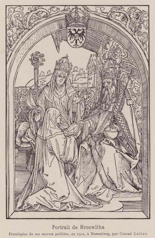 هروتسفيثا من غاندرشيم بواسطة ألبريشت (بعد) Durer أو Duerer