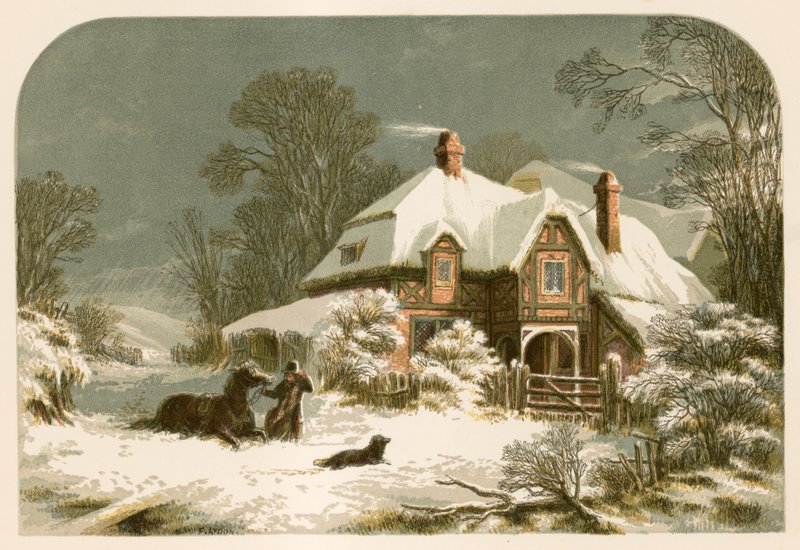رسم توضيحي لـ Emerson&39;s The Snow Storm بواسطة ألكسندر فرانسيس ليدون
