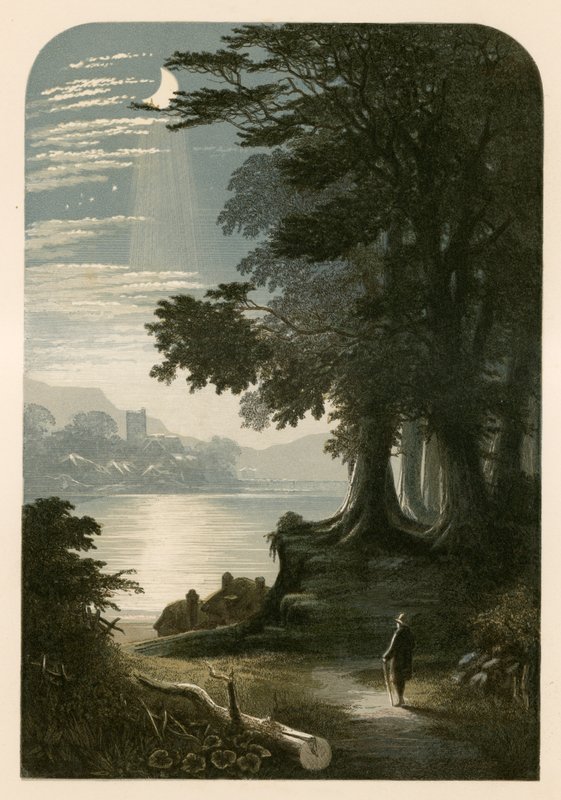 رسم توضيحي لـ Milton&39;s The Pensive بواسطة ألكسندر فرانسيس ليدون