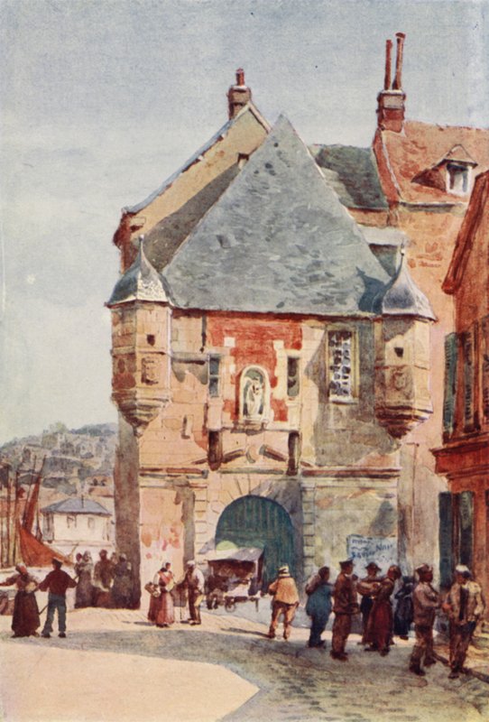 Honfleur ، بوابة المرفأ (حجر ملون) بواسطة الكسندر هنري هالام موراي
