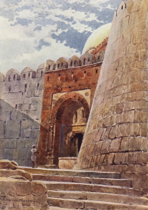 The Tomb of Tughlak Shah (colour litho) بواسطة الكسندر هنري هالام موراي