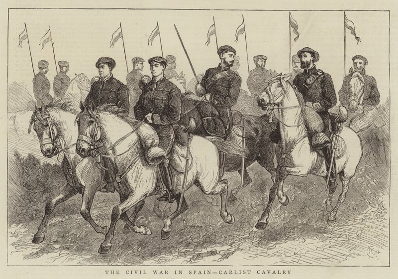 الحرب الأهلية في إسبانيا ، Carlist Cavalry بواسطة ألفريد تشانتري كوربولد