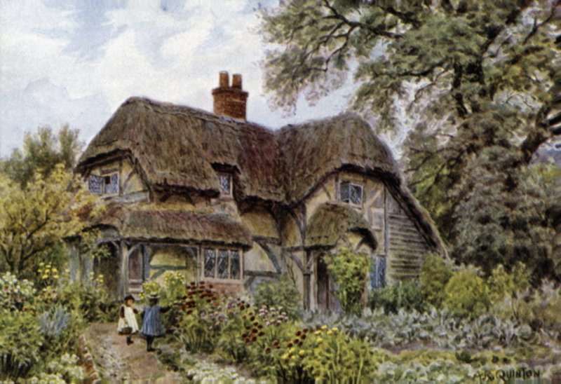 كوخ Cowdray ، Midhurst ، ساسكس بواسطة ألفريد روبرت كوينتون