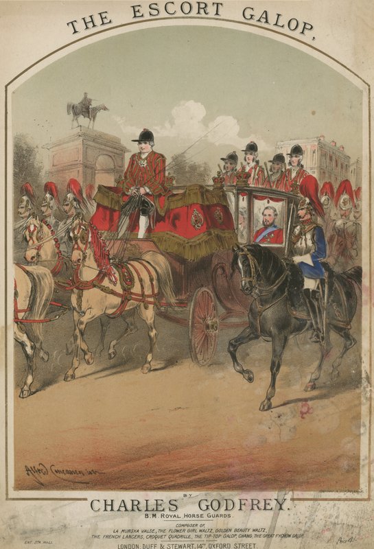 النتيجة الموسيقية ل The Escort Galop بواسطة Charles Godfrey بواسطة الفريد كونكانين