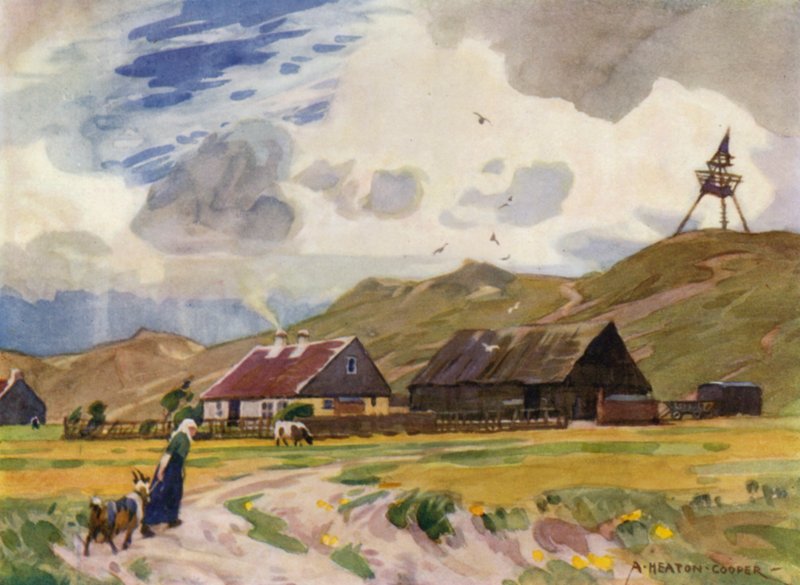 الدنمارك: Gamla Skagen (لون ليثو) بواسطة ألفريد هيتون كوبر