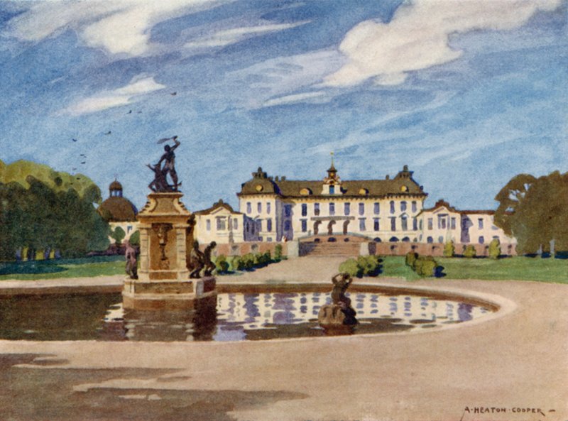 قصر Drottningholm ، ستوكهولم بواسطة ألفريد هيتون كوبر