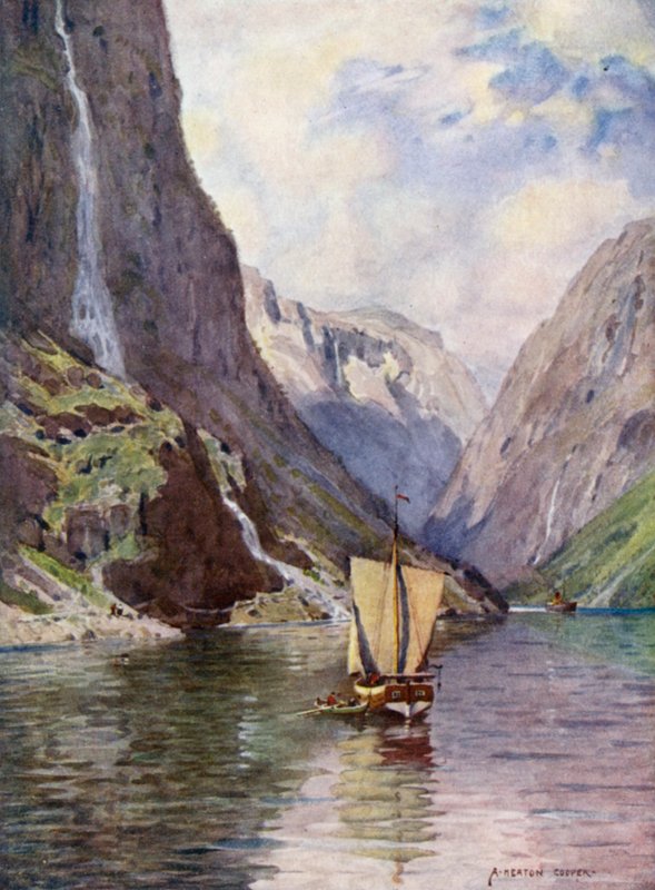 Gudvangen ، Sogne Fjord بواسطة ألفريد هيتون كوبر