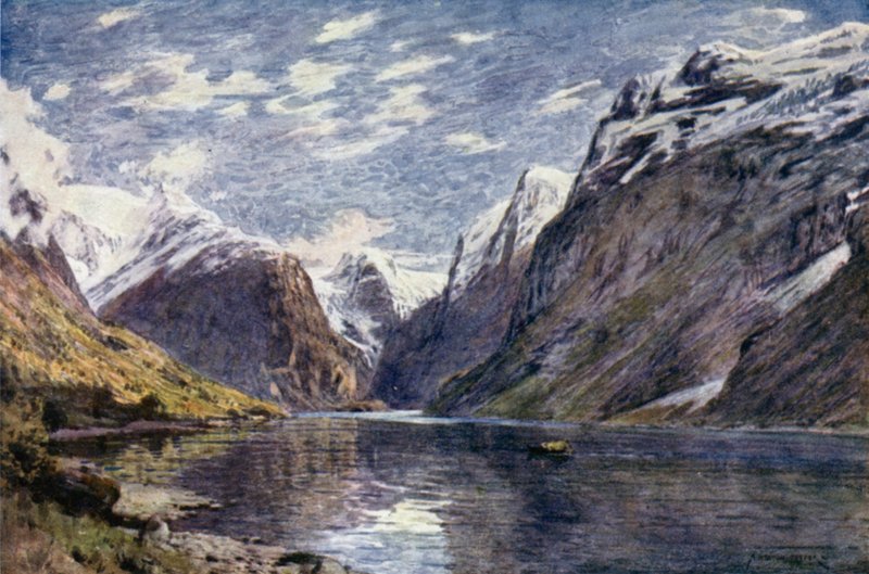 Loen Vand and Glacier، Nord Fjord بواسطة ألفريد هيتون كوبر