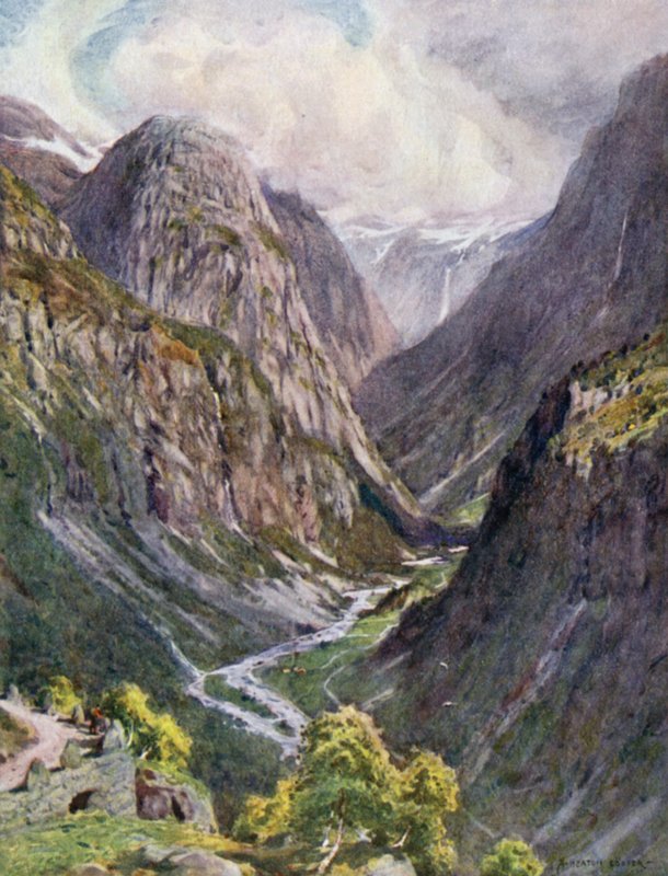Naerdal ، من Stalheim ، Sogne Fjord بواسطة ألفريد هيتون كوبر