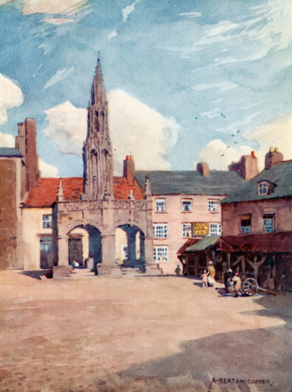 The Market Cross ، Shepton Mallet (لون ليثو) بواسطة ألفريد هيتون كوبر