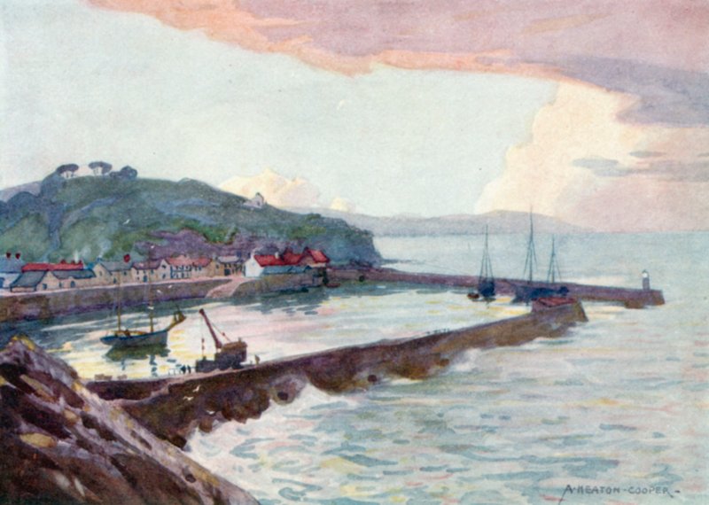 Watchet Harbour (لون ليثو) بواسطة ألفريد هيتون كوبر