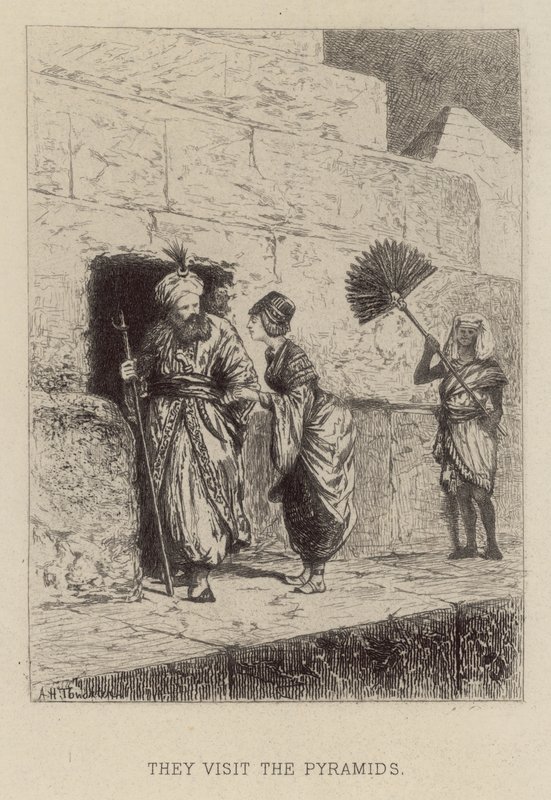 يزورون الأهرامات (الحفر) بواسطة ألفريد هولست تورييه