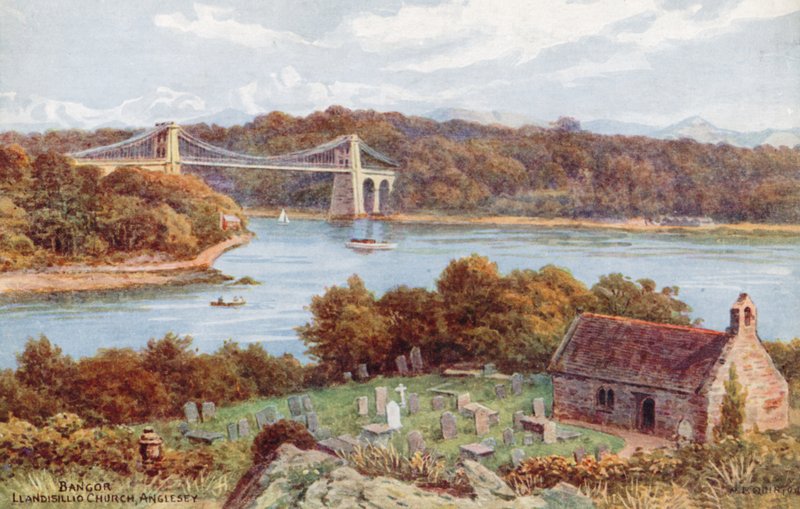 بانجور ، كنيسة Llandisillio ، Anglesey بواسطة ألفريد روبرت كوينتون