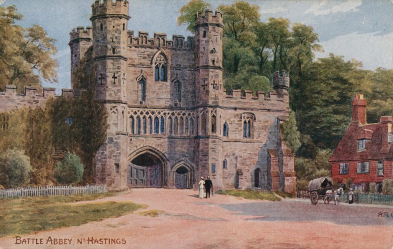 Battle Abbey قرب هيستنغس بواسطة ألفريد روبرت كوينتون