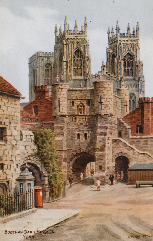 Bootham Bar and Minster ، يورك بواسطة ألفريد روبرت كوينتون