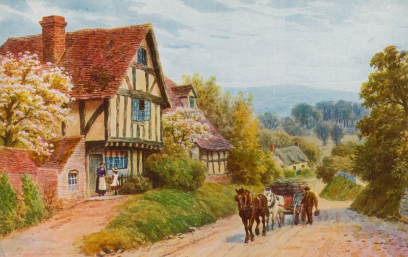 Cropthorne Hill قرب Evesham بواسطة ألفريد روبرت كوينتون