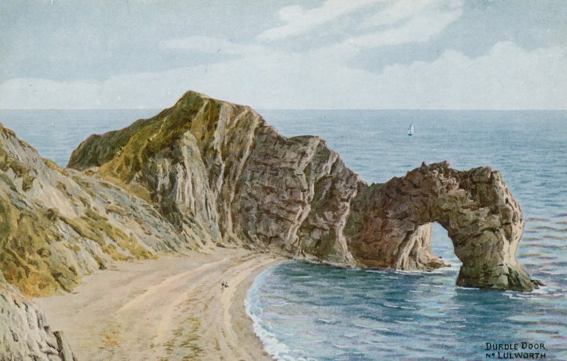 Durdle Door قرب Lulworth بواسطة ألفريد روبرت كوينتون