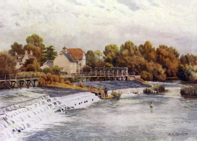 Hambledon Weir بواسطة ألفريد روبرت كوينتون