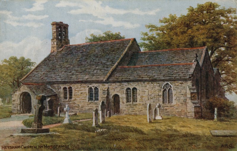Heysham Church ، Nr Morecambe بواسطة ألفريد روبرت كوينتون