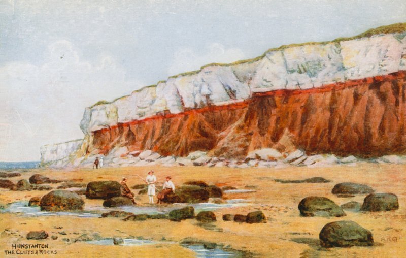 Hunstanton ، The Cliffs and Rocks بواسطة ألفريد روبرت كوينتون