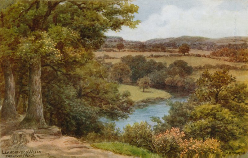 Llandrindod Wells ، The Lovers &39;Walk بواسطة ألفريد روبرت كوينتون