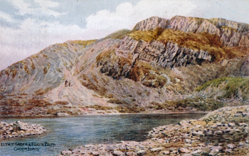 Llyn-y-Gader und Foxes &39;Path ، Cader Idris بواسطة ألفريد روبرت كوينتون