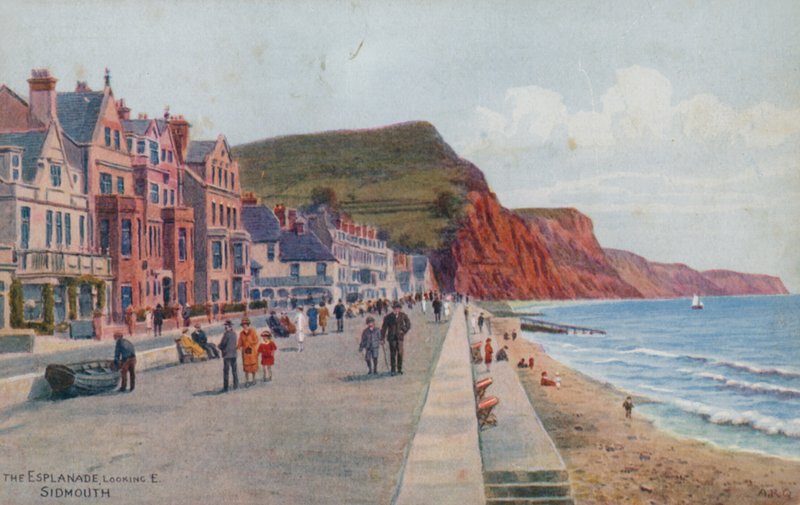 The Esplanade ، Looking E ، Sidmouth بواسطة ألفريد روبرت كوينتون