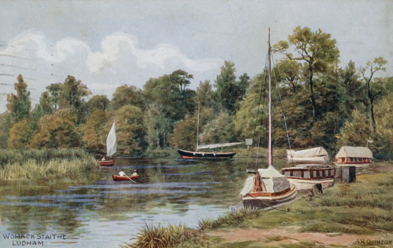 Womack Staithe ، Ludham بواسطة ألفريد روبرت كوينتون
