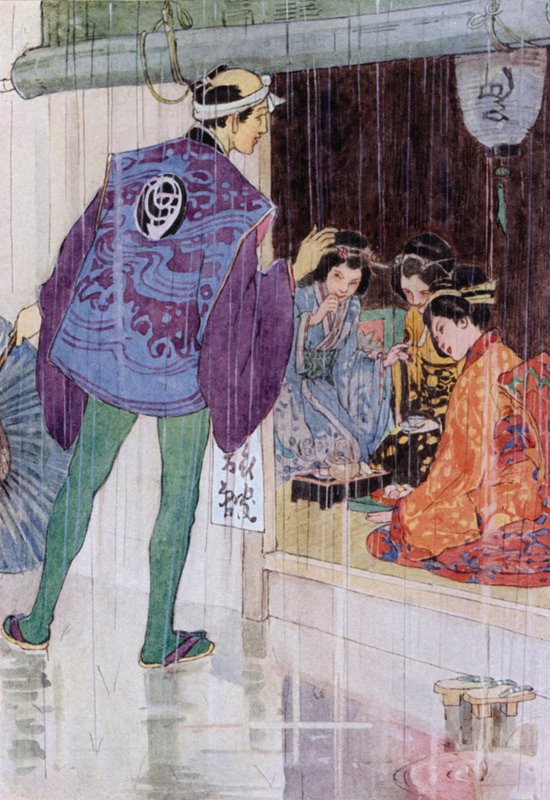 رسم توضيحي لـ The Story of The Mikado (لون ليثو) بواسطة أليس بولينغبروك (بعد) وودوارد