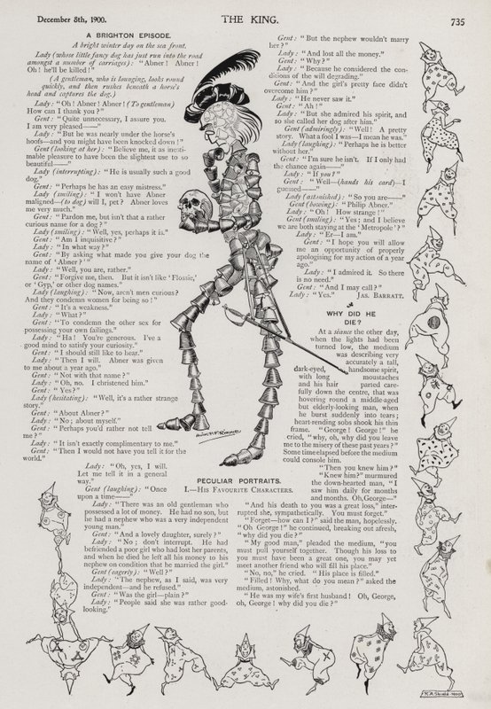 Peculiar portraits: Hamlet made up of bells (engraving) بواسطة أليك بنروز فوربس ريتشي
