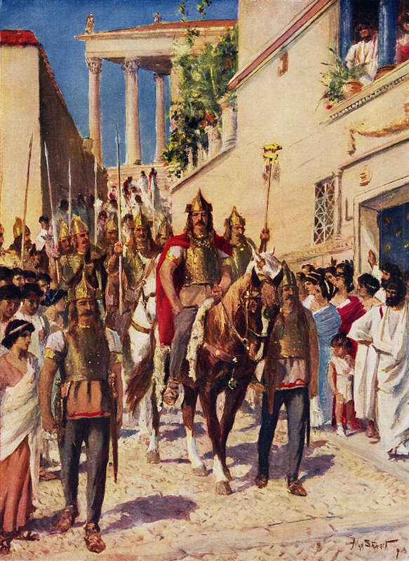 ألاريك يدخل أثينا (لون ليثو) بواسطة ألان (بعد) ستيوارت