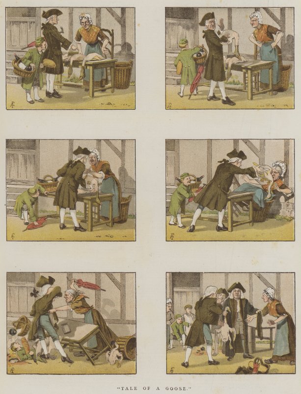 حكاية أوزة (chromolitho) بواسطة أميدي فوريستير