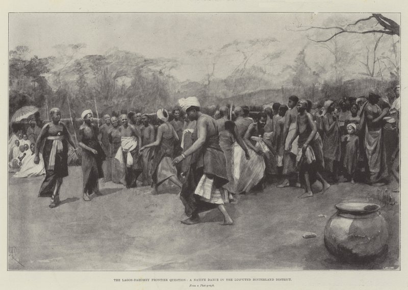 The Lagos-Dahomey Frontier Question ، رقصة أصلية في منطقة النائية المتنازع عليها بواسطة أميدي فوريستير