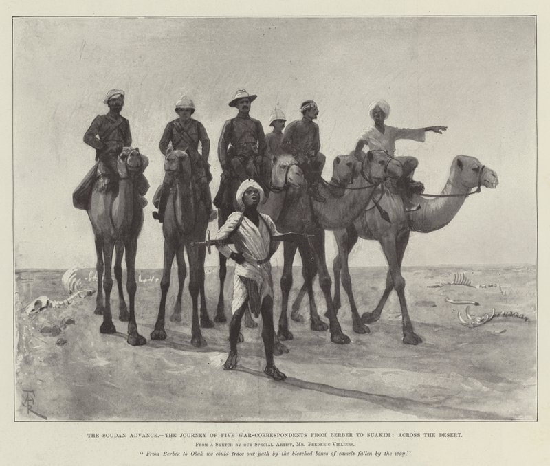 تقدم السودان ، رحلة خمسة مراسلين حرب من البربر إلى سواكيم ، عبر الصحراء بواسطة أميدي فوريستير