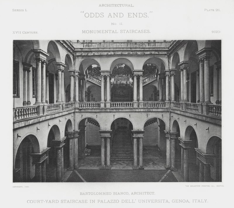 سلم كورت يارد في Palazzo Dell 