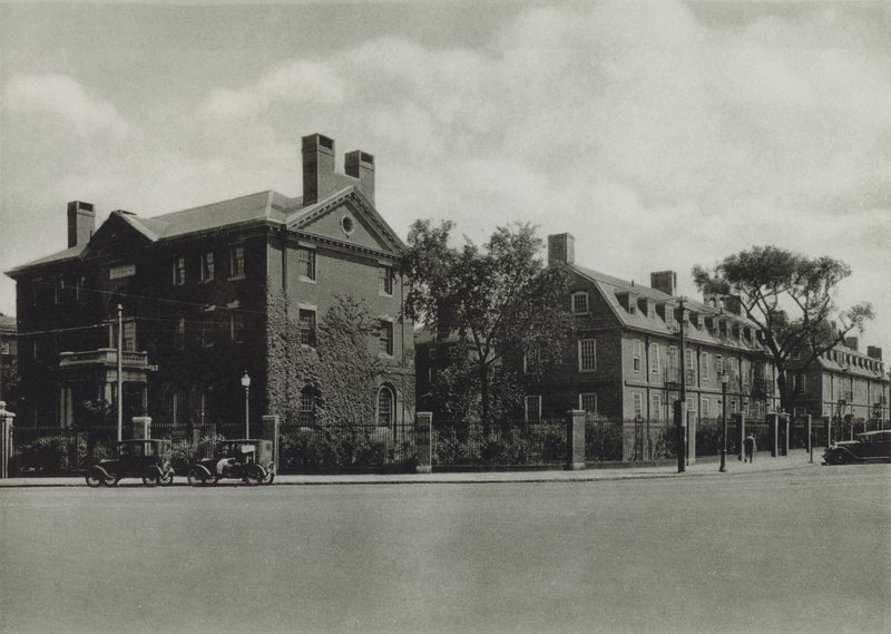 جامعة هارفارد: Phillips Brooks House ؛ قاعة جزازة ، عنبر ؛ ليونيل هول ، مهجع (صورة b / w) بواسطة المصور الأمريكي (بعد)