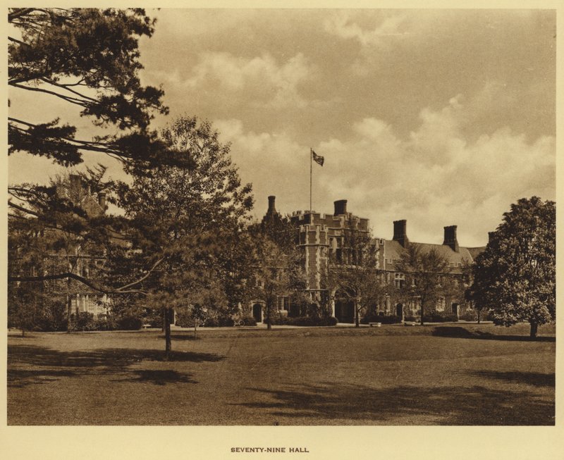 جامعة برينستون: قاعة تسع وسبعون (b / w photo) بواسطة المصور الأمريكي (بعد)