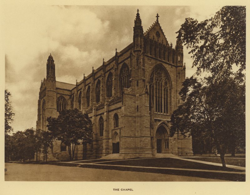 جامعة برينستون: The Chapel (b / w photo) بواسطة المصور الأمريكي (بعد)
