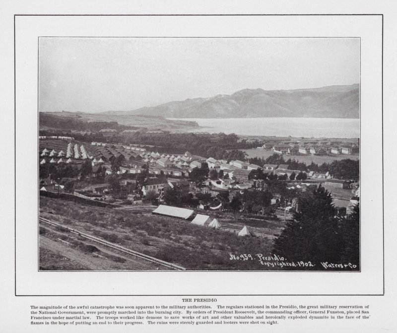 سان فرانسيسكو: The Presidio (b / w photo) بواسطة المصور الأمريكي (بعد)
